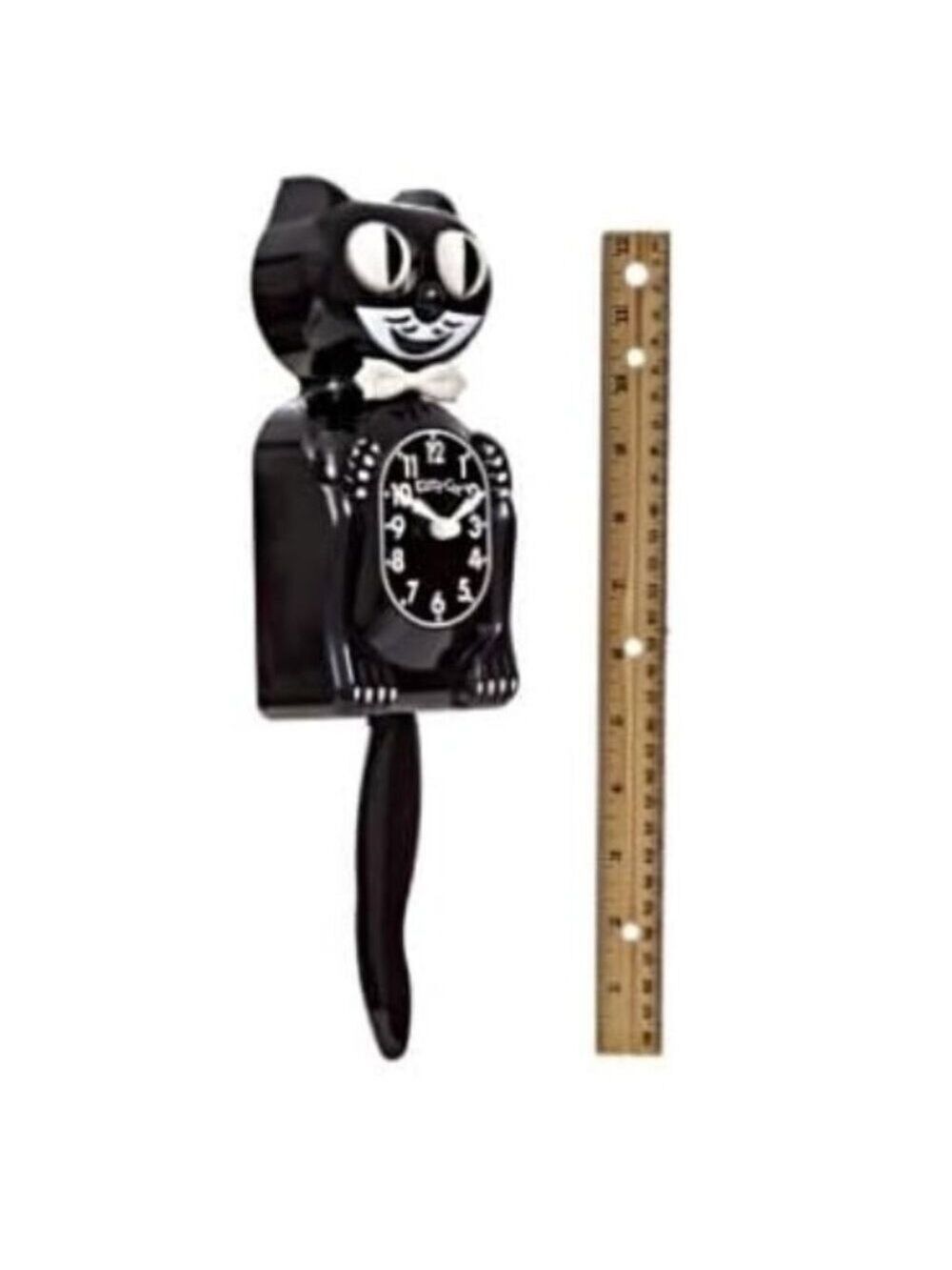 Classic Black Kitty-Cat Kit-Cat clock Kat Klock - Picture 5 of 5